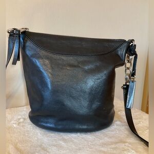 Vince Camuto Black Leather Hobo Bag
